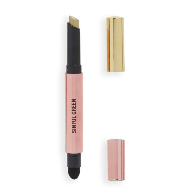 Revolution Makeup Lustre Wand Eyeshadow Stick Sinful Green
