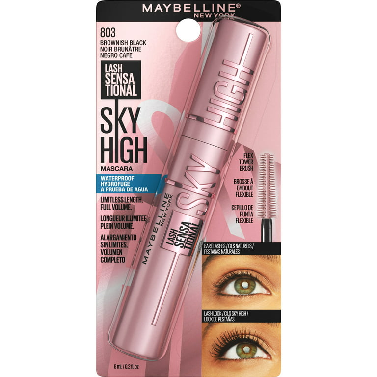 Maybelline New York Lash Sensational Sky High Mascara Brownish Black 803 water proof (Made in usa)