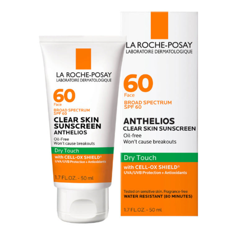 La Roche-Posay Anthelios Clear Skin Face Sunscreen, Dry Touch SPF 60