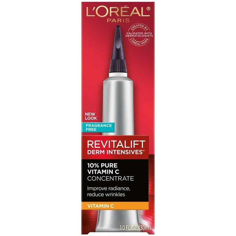 L'Oreal Paris Revitalift Derm Intensives 10% Pure Vitamin C Serum, Paraben Free - 1 fl oz