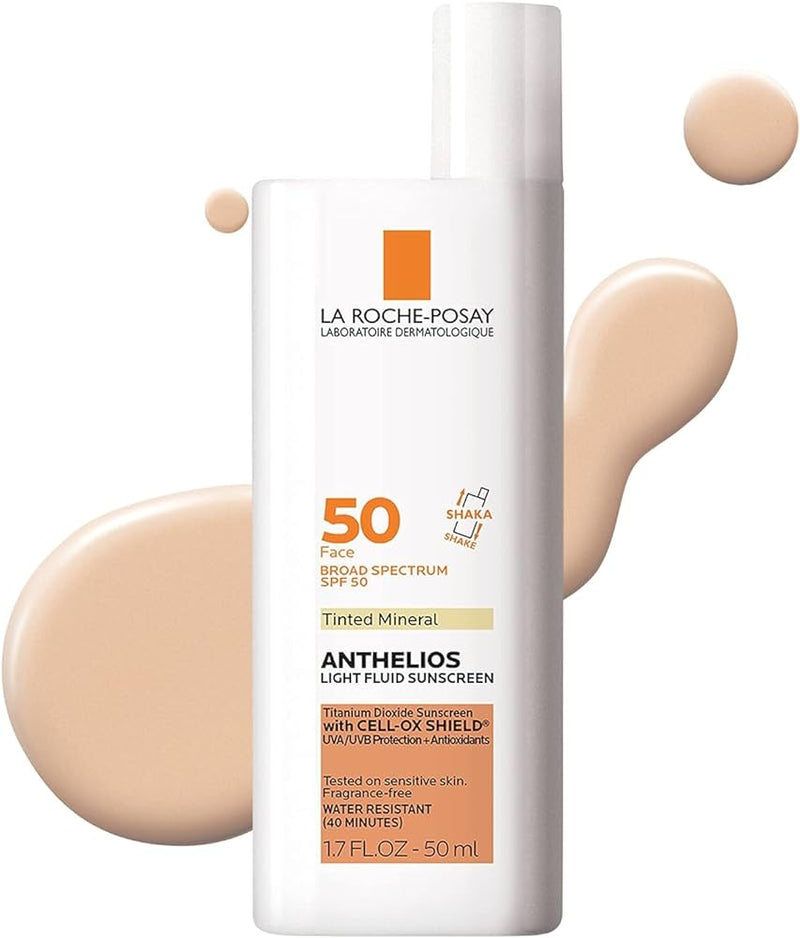 La Roche-Posay Anthelios Ultra-Light Fluid Mineral Tinted Face Sunscreen with APF 50
