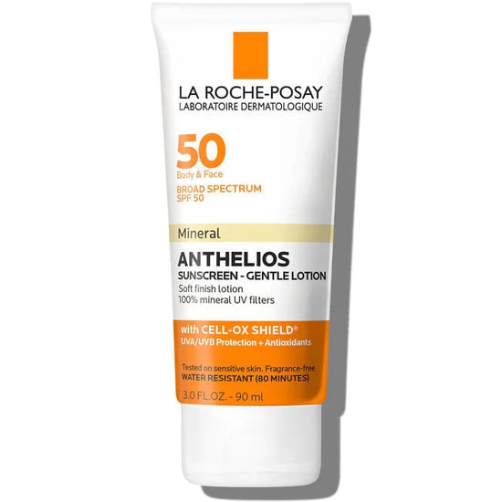 La Roche-Posay Anthelios Body and Face Mineral Sunscreen Lotion, SPF 50
