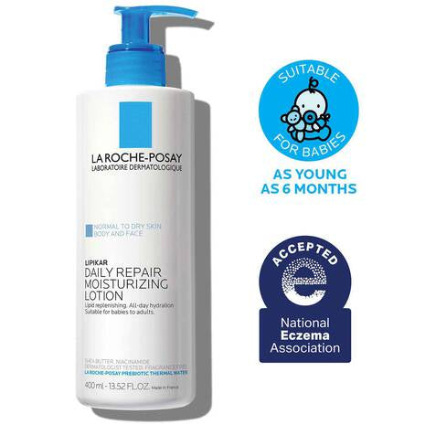 La Roche Posay  Lipikar Lotion Daily Repair, Body and Face Moisturizer 400 ml