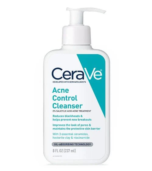 Cerave Acne Control Cleanser with 2% Salicylic Acid for Acne Prone Skin 237ml