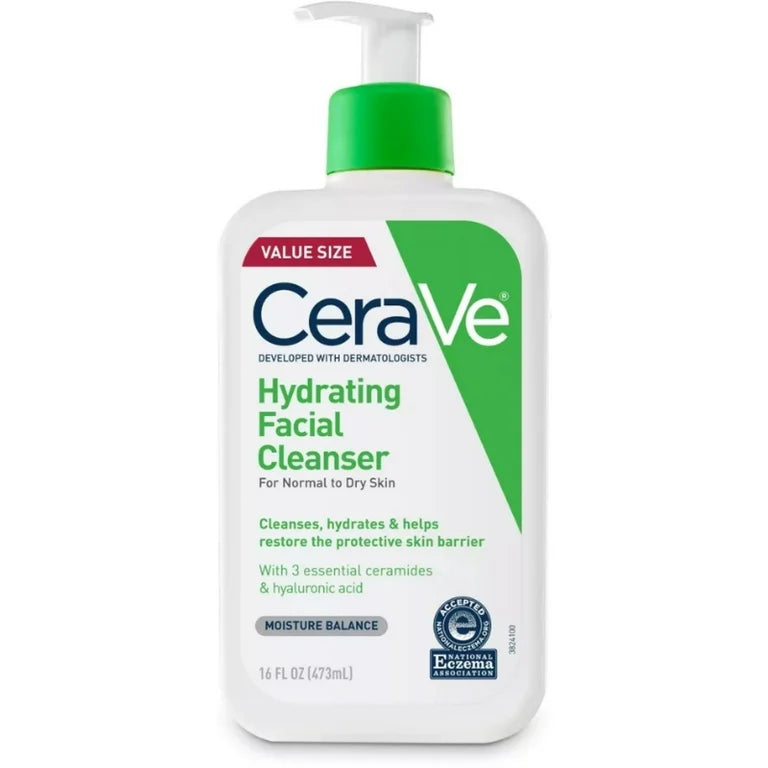 Cerave Hydrating Facial Cleanser with Ceramides and Hyaluronic Acid 473 ml
