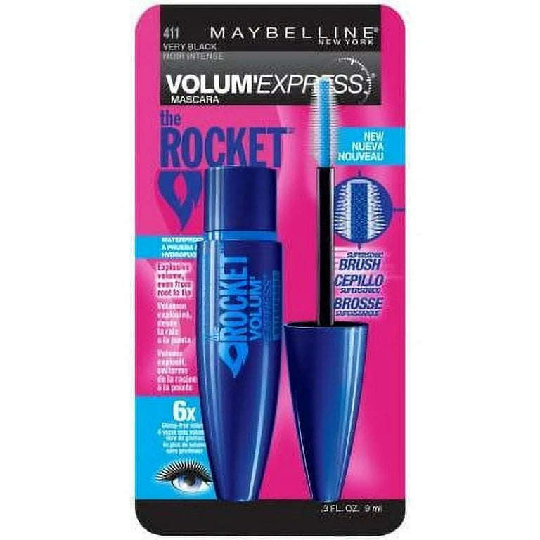 Maybelline New York Volume' Express The Rocket Washable Mascara, Very Black 411