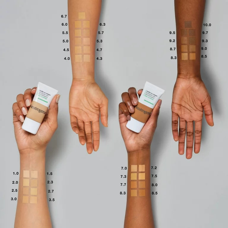 Neutrogena Clear Coverage Flawless Matte CC Cream, Sand 4.0