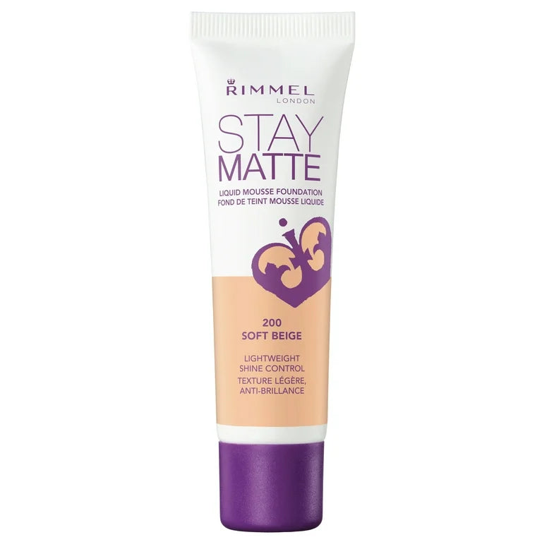 Rimmel Stay matte full coverage mattifying foundation 200 Soft Beige