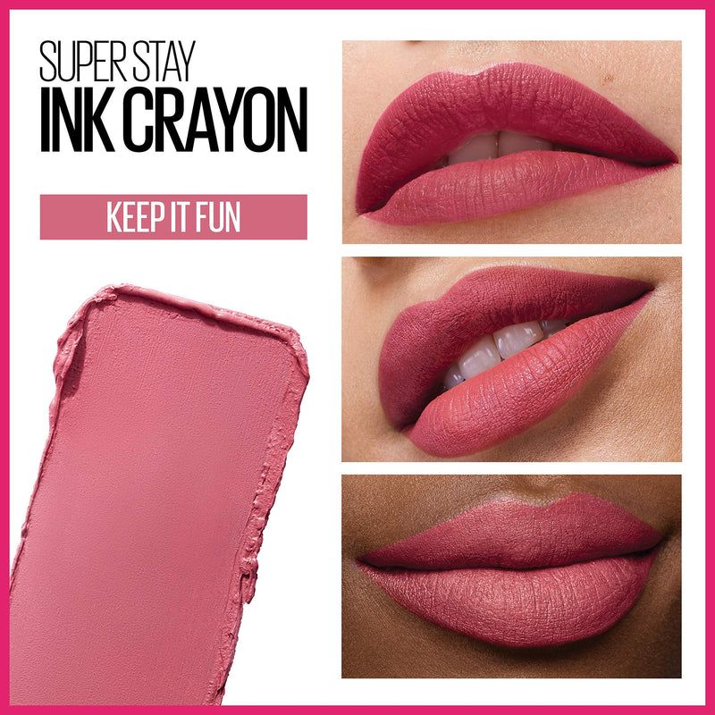 Maybelline New York SuperStay Ink Crayon Lipstick 90 Keep It Fun