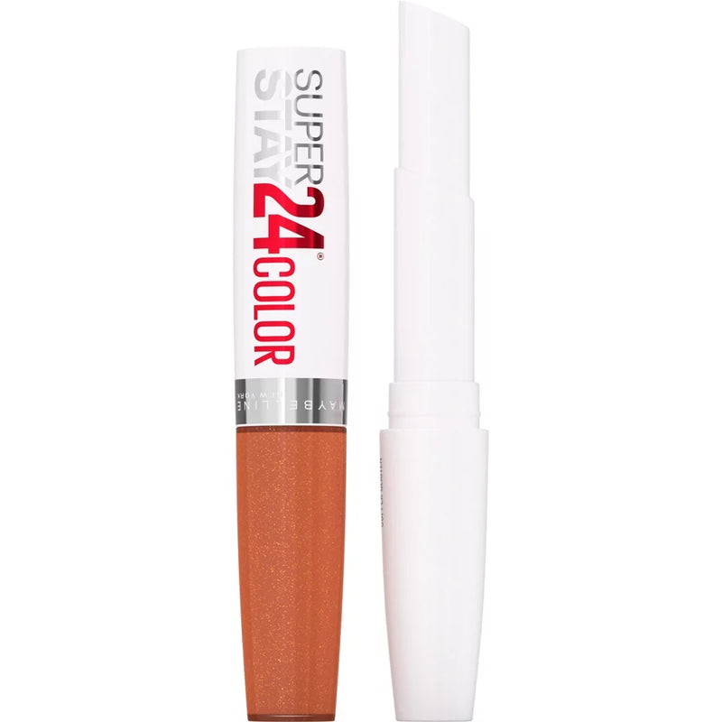 Maybelline New York Super Stay 24 Color 2-Step Liquid Lipstick  910 Copper Glisten