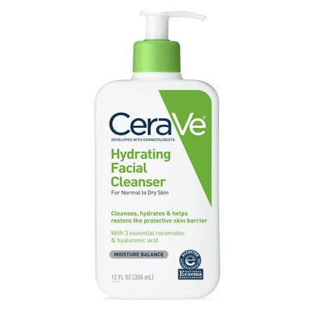 Cerave Hydrating Facial Cleanser with Ceramides and Hyaluronic Acid 355ml