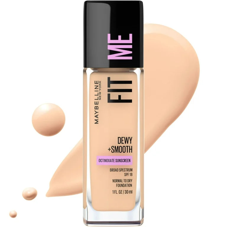 Maybelline New York Fit Me Dewy + Smooth Liquid Foundation