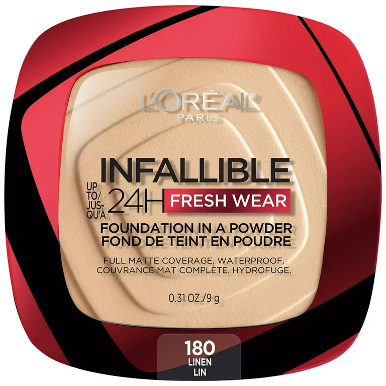 L'Oreal Paris Infallible Fresh Wear 24 Hr Liquid Foundation Makeup, 450 Rose  Beige, 1 oz 