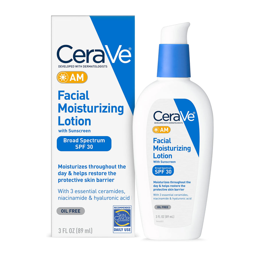 CeraVe AM Facial Moisturizing Lotion with Sunscreen SPF 30 89ml Exp - 12/26
