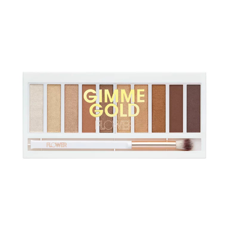 Flower Beauty Shimmer & Shade Eyeshadow Palette - Gimme Gold, 8.5 grams