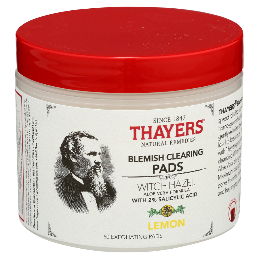 Thayers Witch Hazel Blemish Clearing Pads Lemon