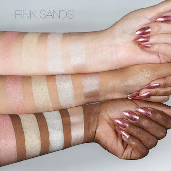 Huda Beauty 3D Cream and Powder Highlighter Palette Pink Sand