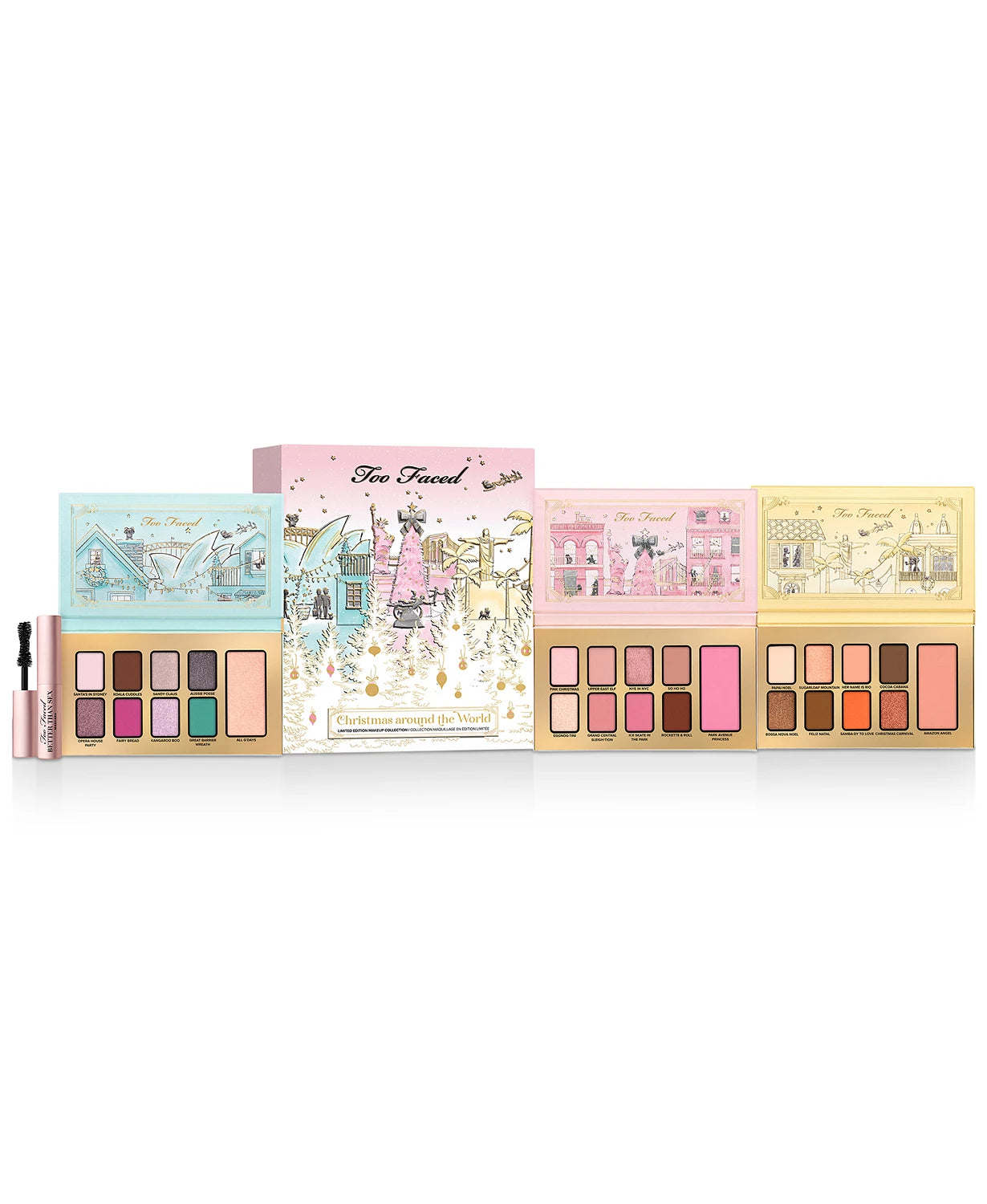 Too Faced Christmas Around The World – Makeup4uonline Too Faced Christmas Around The World – Makeup4uonline
