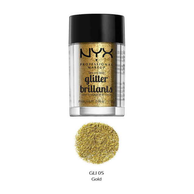 Nyx Cosmetics Face And Body Glitter 05 Gold