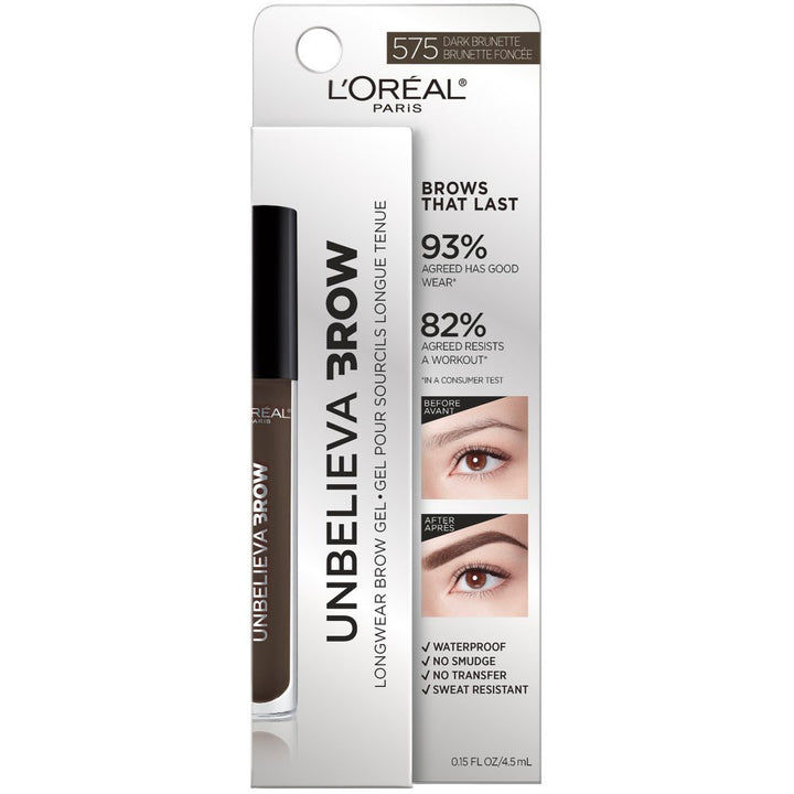 Loreal Unbelieva-Brow Longwear Brow Gel - 575 Dark Brunette