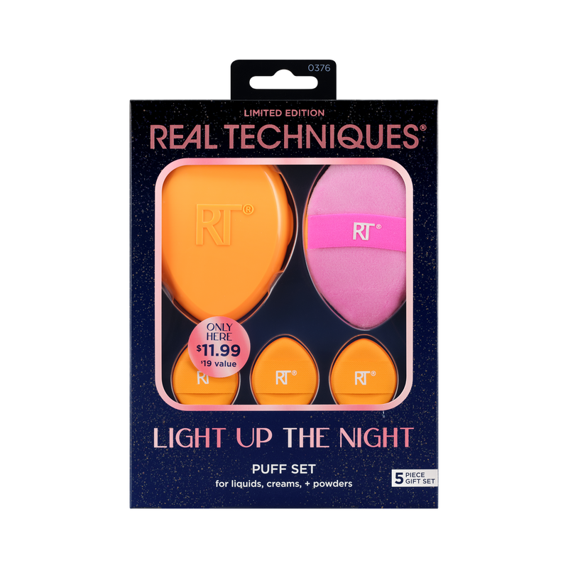 Real Technique Light Up The Night Puff Set