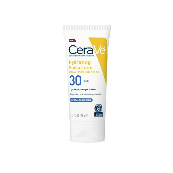 CERAVE Hydrating Mineral Sunscreen SPF 30 Face Lotion