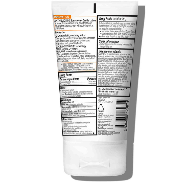 La Roche-Posay Mineral Sunscreen Gentle Lotion SPF 50 - 90 ml