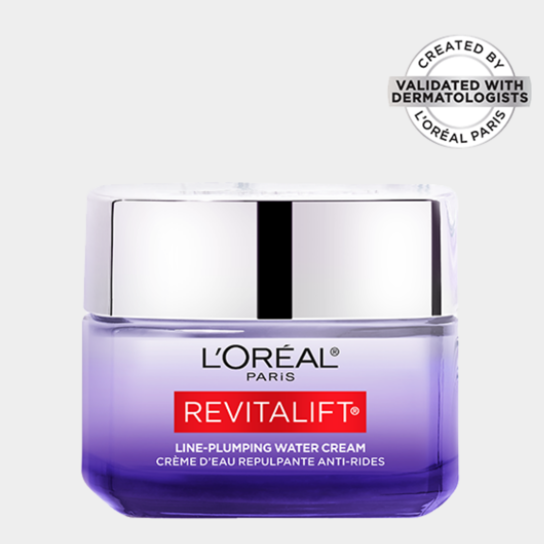 Loreal RevitaLift Micro Hyaluronic acid + Ceramides line-plumping water cream (Fragrance free)