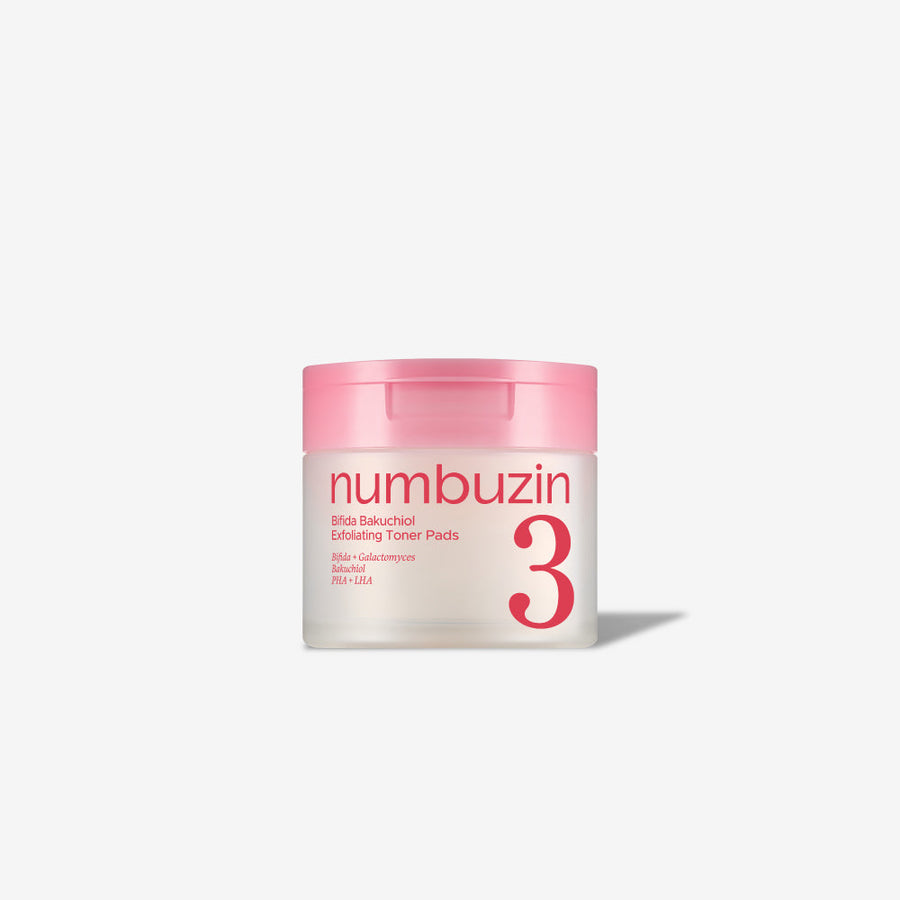Numbuzin No.3 Bifida Bakuchiol Exfoliating Toner Pads (70pads)