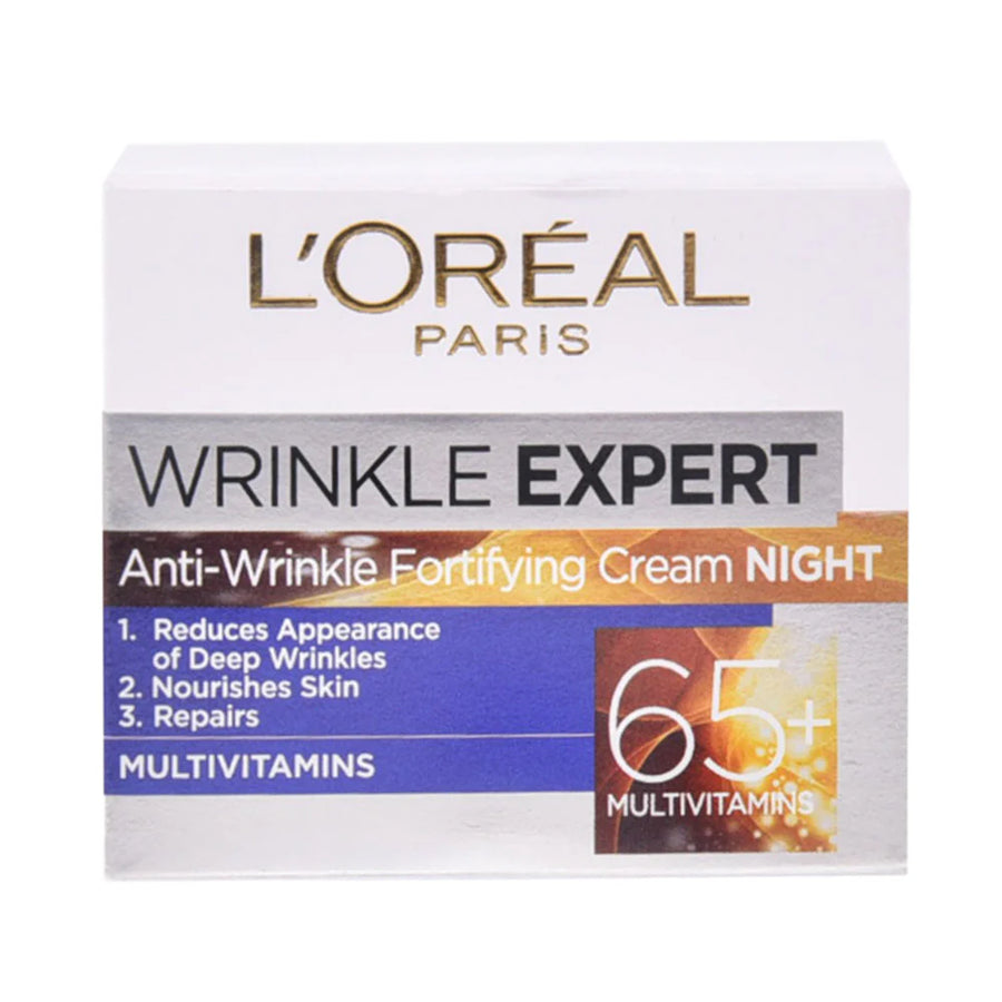 Loreal Paris Wrinkle Expert Anti-Wrinkle Fortifying Night Cream 65+ Multi-Vitamins – 50ml