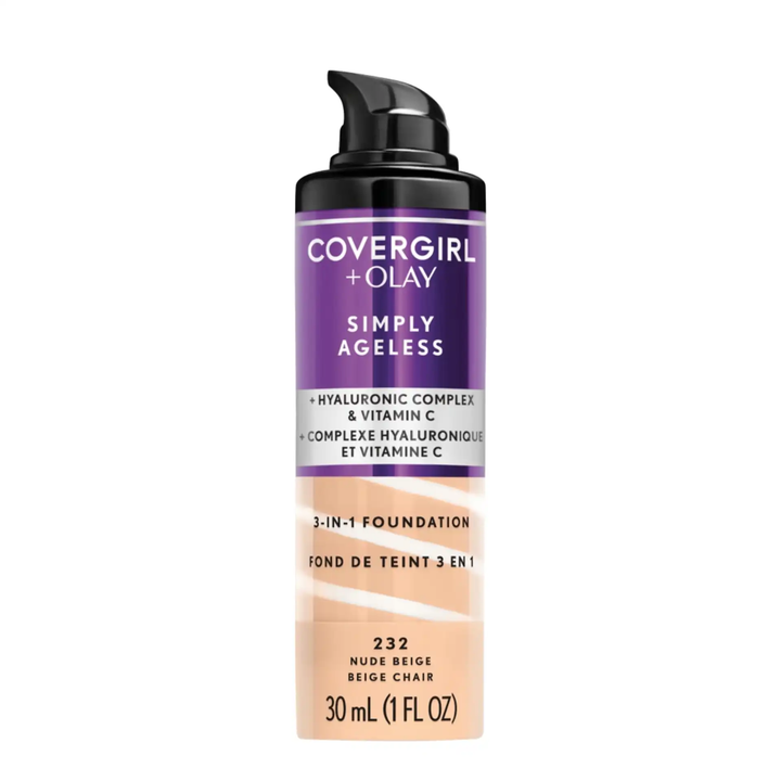 Cover Girl Simply Ageless + Olay Liquid Foundation