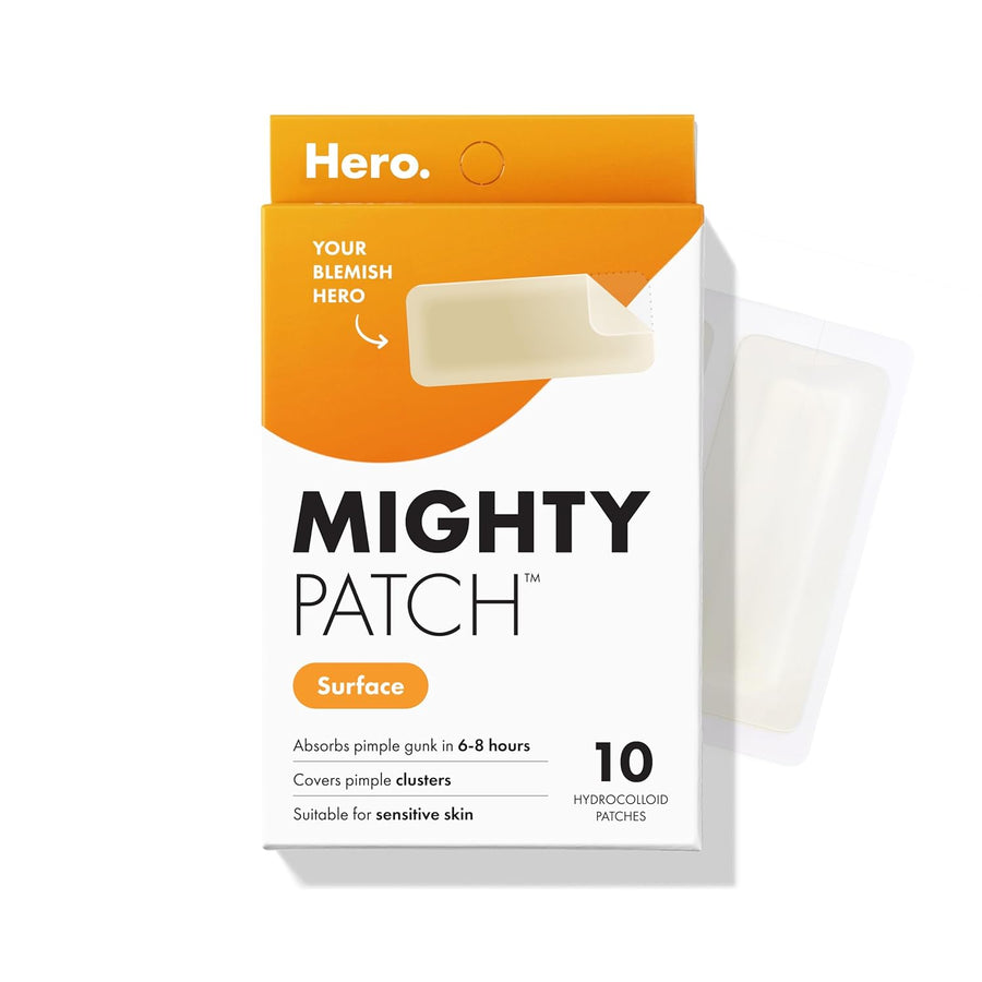 Mighty Patch Surface Large Pimple Patches for Face - 10 Hydrocolloid patches