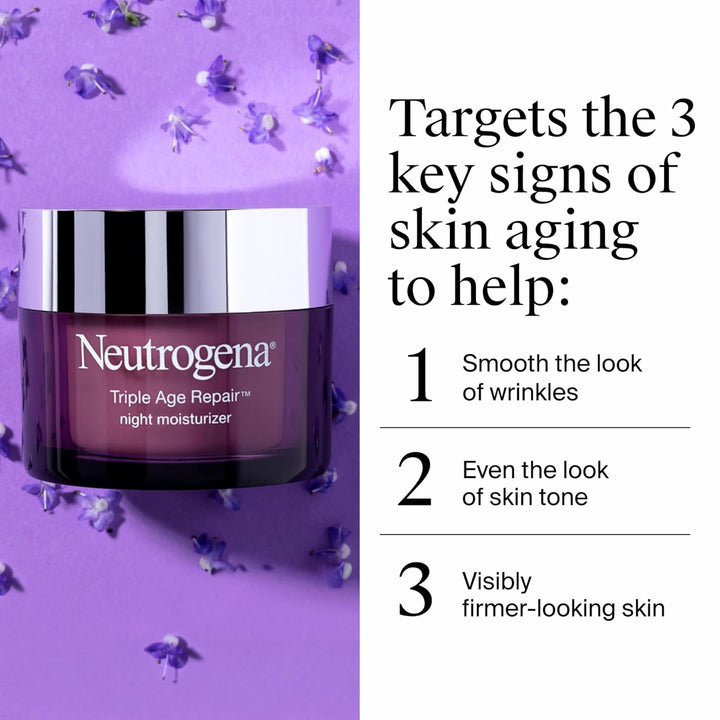Neutrogena Triple Age Repair Night Face Moisturizer - 48g