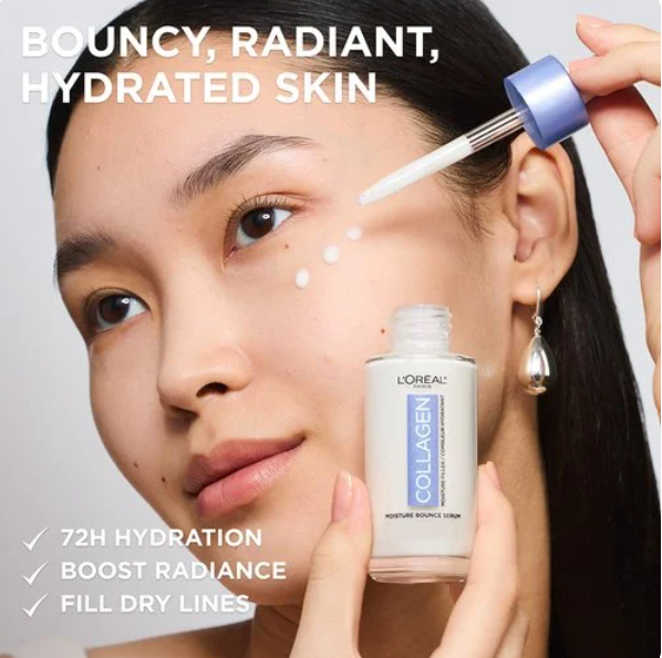Loreal Collagen Moisture Filler Bounce Serum for Hydration & Radiance