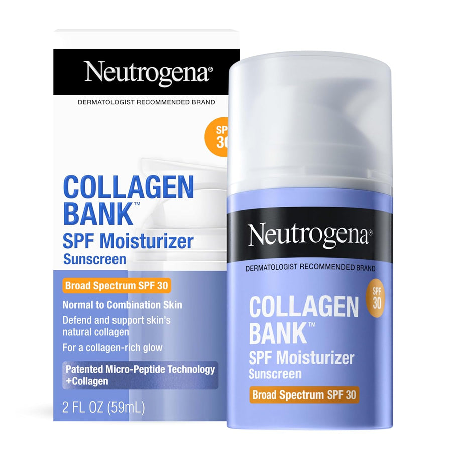 Neutrogena Collagen Bank Face Moisturizer, Broad Spectrum SPF 30 - 59ml Exp 3/27