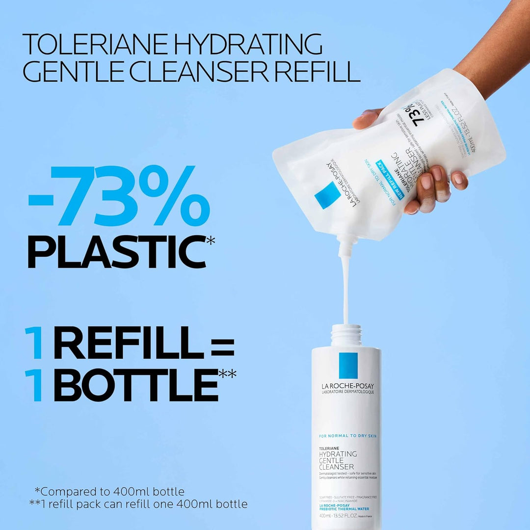 La Roche-Posay Toleriane Hydrating Gentle Face Cleanser (refill pack) - 400ml