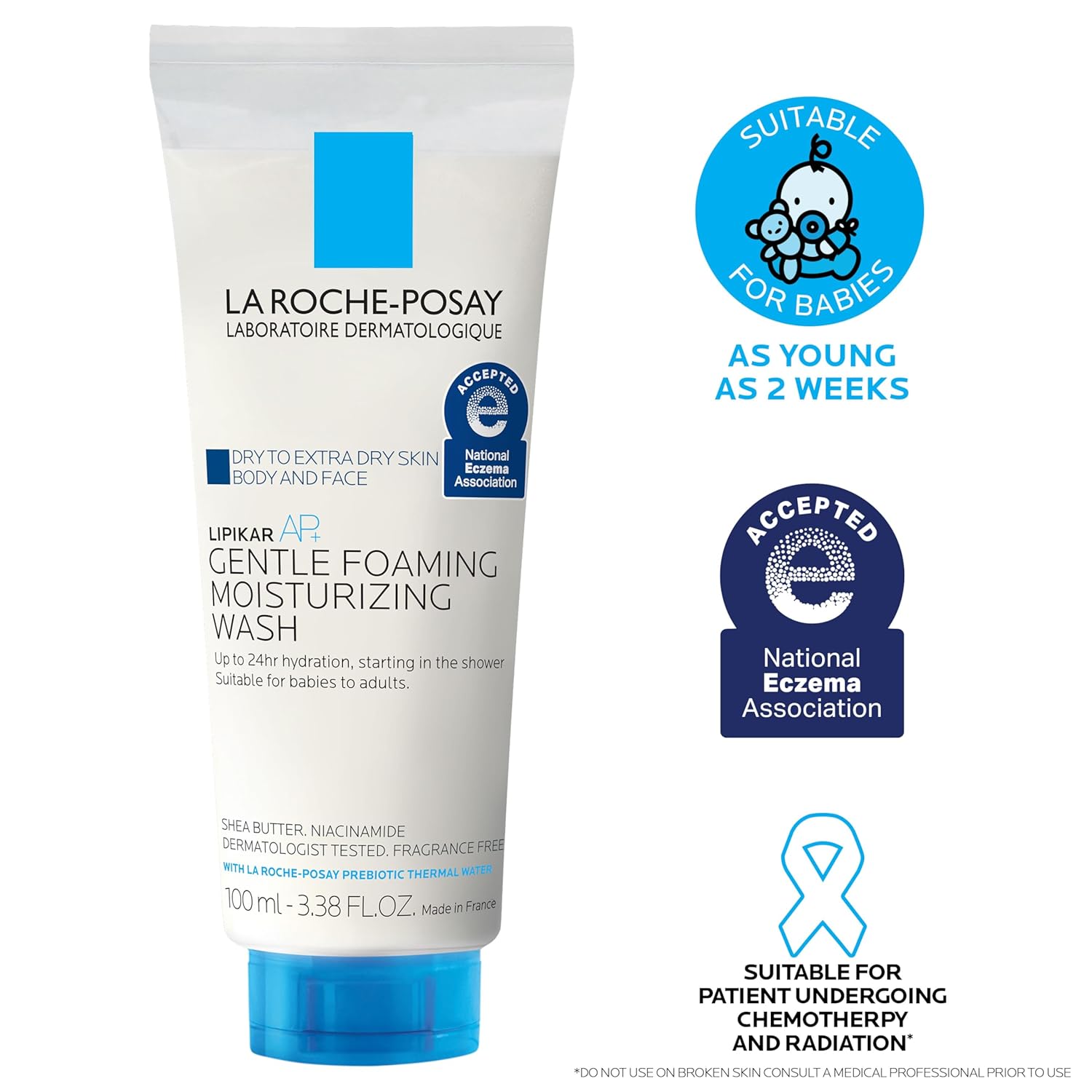La Roche Posay Lipikar AP Gentle Foaming Moisturizing Wash 200ml La Roche Posay Lipikar AP Gentle Foaming Moisturizing Wash 200ml