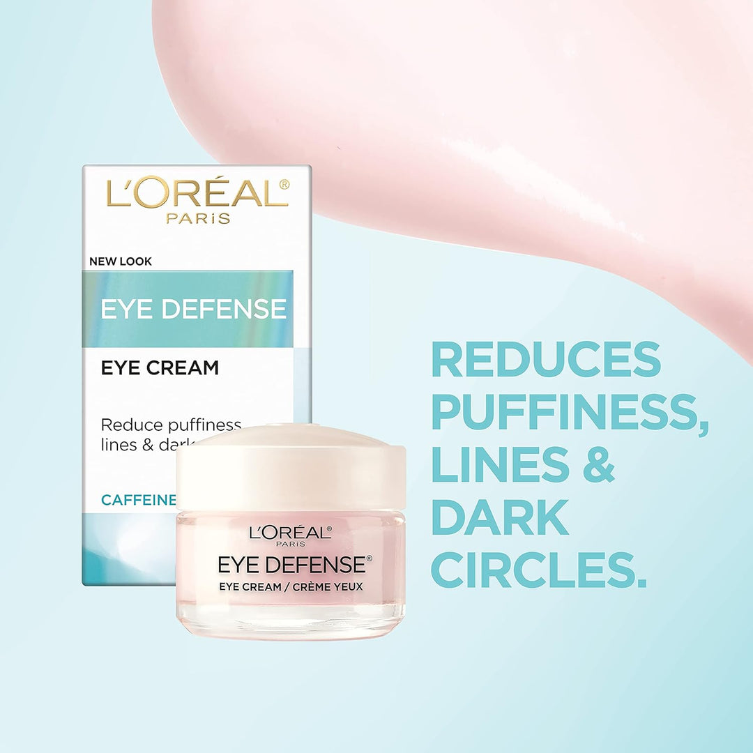 Loreal Paris Dermo-Expertise Eye Defense Eye Cream with Caffeine and Hyaluronic Acid - 0.5 oz