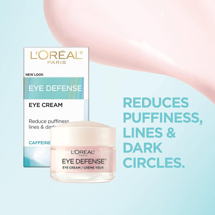 Loreal Paris Dermo-Expertise Eye Defense Eye Cream with Caffeine and Hyaluronic Acid - 0.5 oz