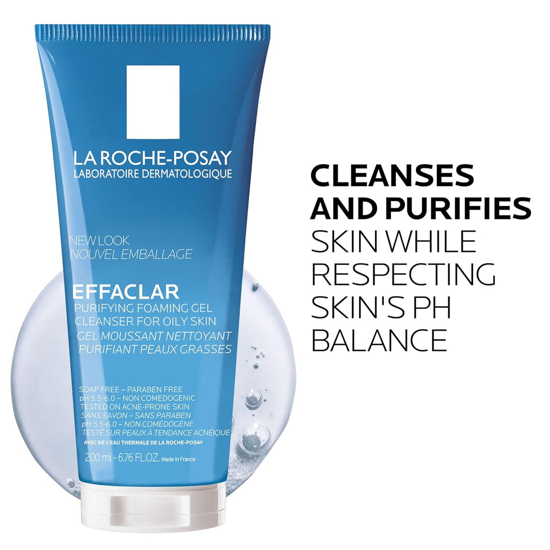 La Roche-Posay Effaclar Purifying Foaming Gel Cleanser for Oily Skin -200ml