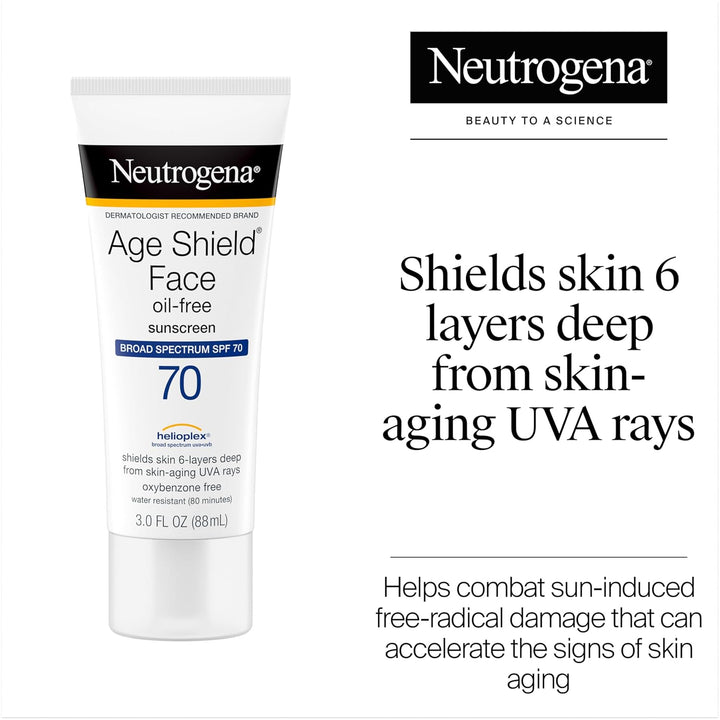 Neutrogena Age Shield Face Oil-Free Sunscreen Lotion with Broad Spectrum SPF 70 - 88ml