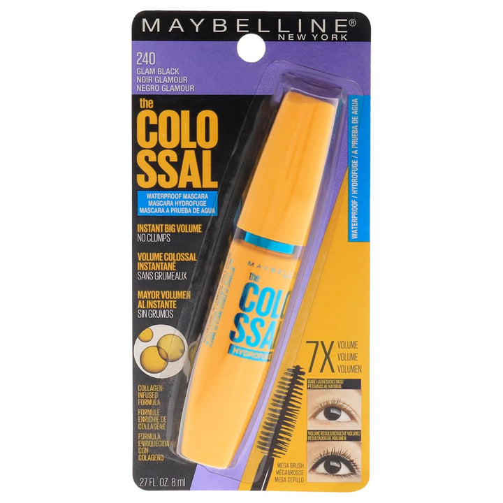 Maybelline New York The Colossal Waterproof Mascara, 240 Glam Black