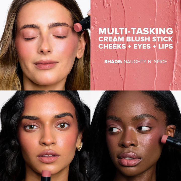 Nudestix Nudies Bloom All Over Dewy Color – 3-in-1 Cream Blush Stick