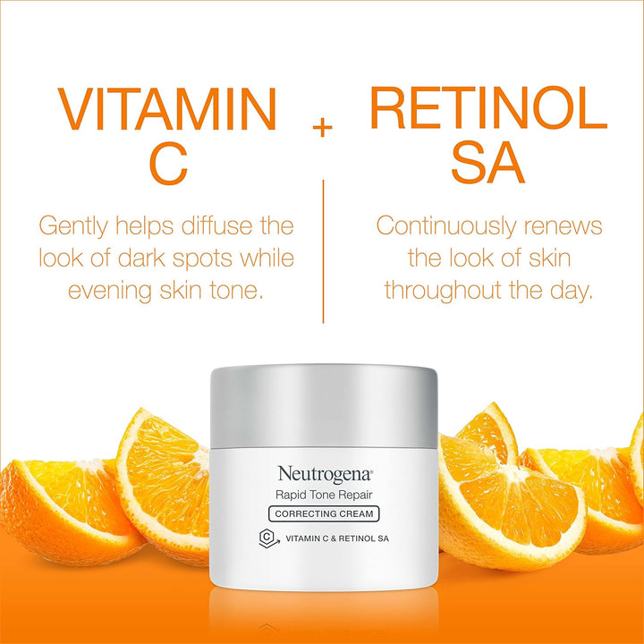Neutrogena Rapid Tone Repair Retinol + Vitamin C Correcting Cream - 48g