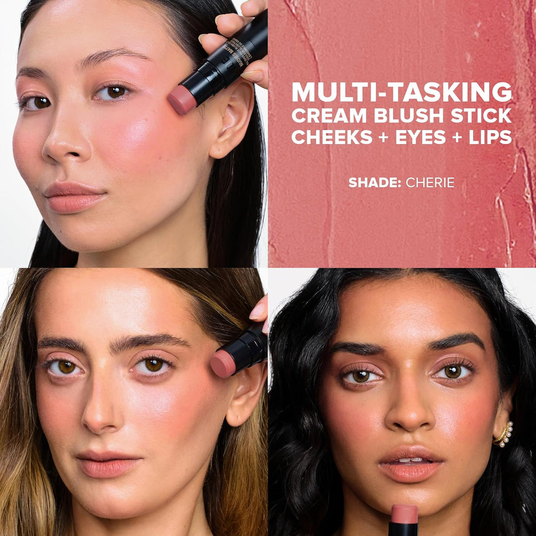 Nudestix Nudies Bloom All Over Dewy Color – 3-in-1 Cream Blush Stick