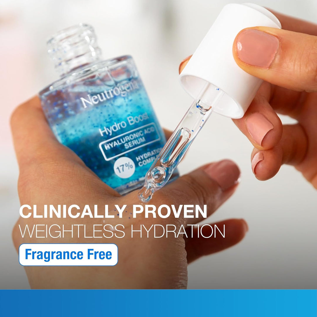 Neutrogena Hydro Boost Hyaluronic Acid Serum for Face & Neck (fragrance free) -1fl.oz