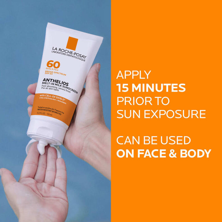 La Roche Posay Anthelios Melt-In Milk Sunscreen Fast Absorbing Velvety Finish SPF 60 90 ml