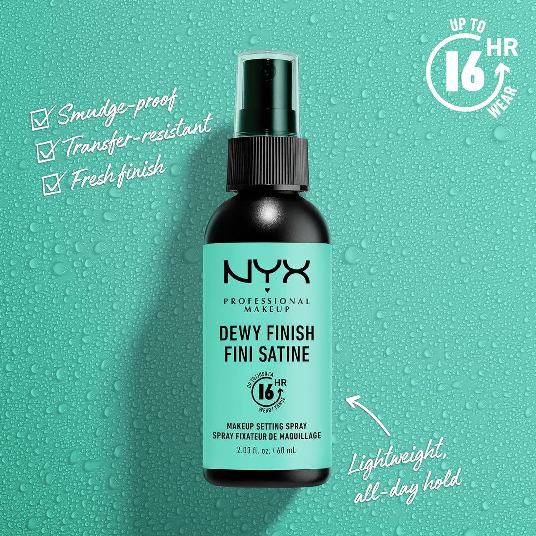 Nyx Cosmetics Setting Spray, Long-Lasting Dewy Finish - 60ml