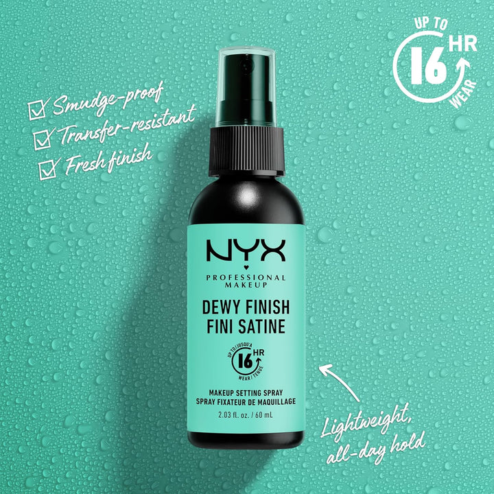Nyx Cosmetics Setting Spray, Long-Lasting Dewy Finish - 60ml