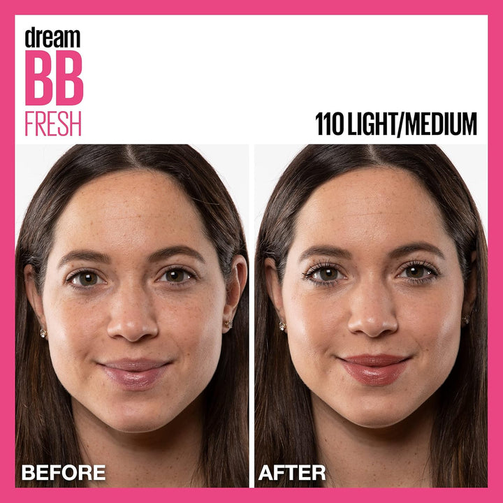 Maybelline Dream Fresh Skin Hydrating BB cream, 8-in-1 Skin Perfecting Beauty Balm with Broad Spectrum SPF 30